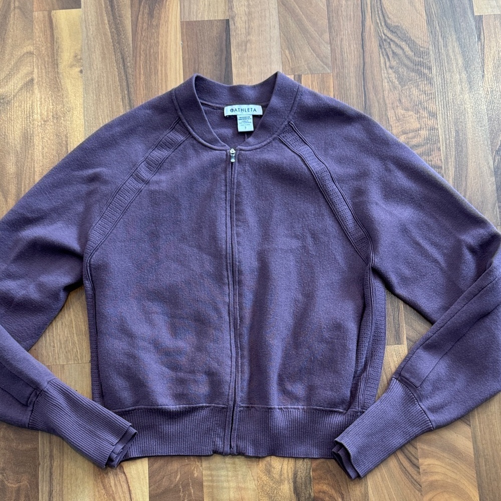 Athleta Women's Purple sweater Jacket